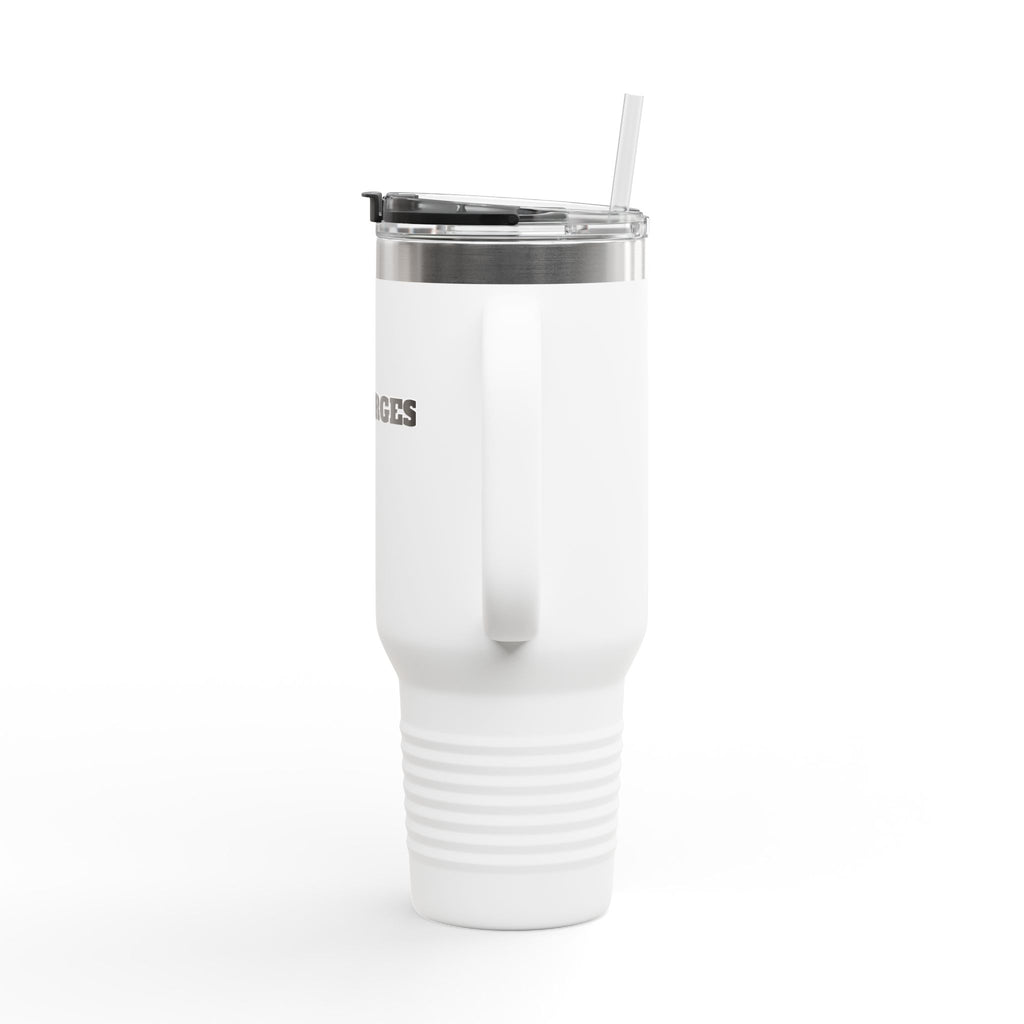40oz Insulated Travel Mug — Durable Stainless Tumbler with Straw (Desforges)