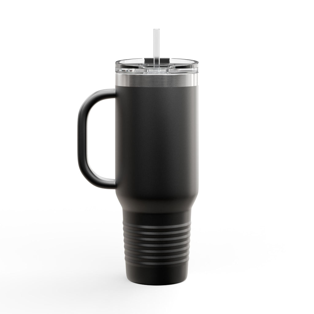40oz Insulated Travel Mug — Durable Stainless Tumbler with Straw (Desforges)