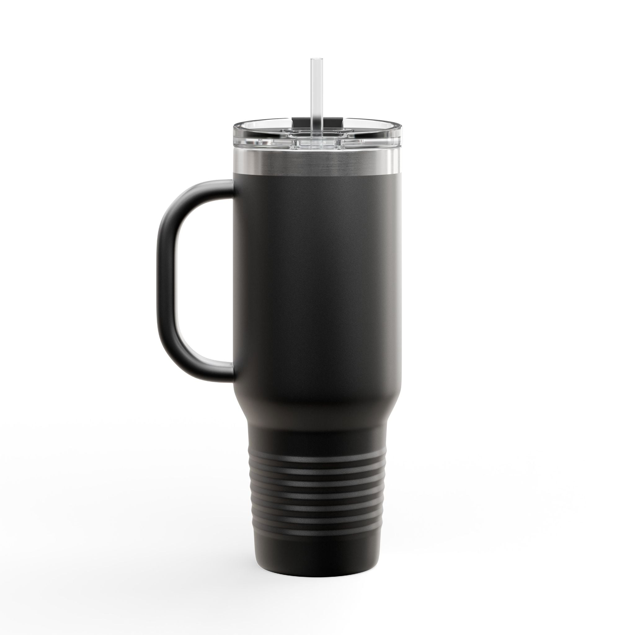 40oz Insulated Travel Mug — Durable Stainless Tumbler with Straw (Desforges)