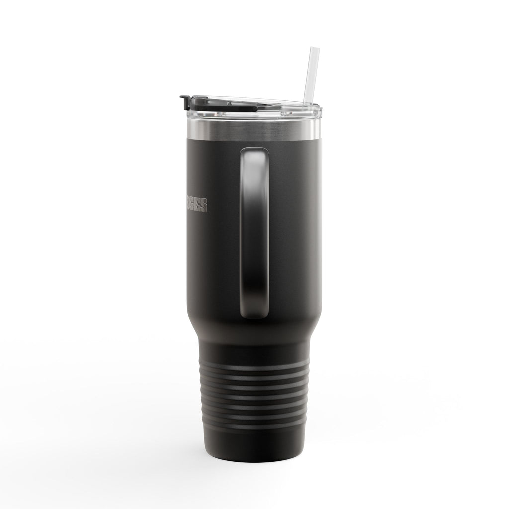 40oz Insulated Travel Mug — Durable Stainless Tumbler with Straw (Desforges)
