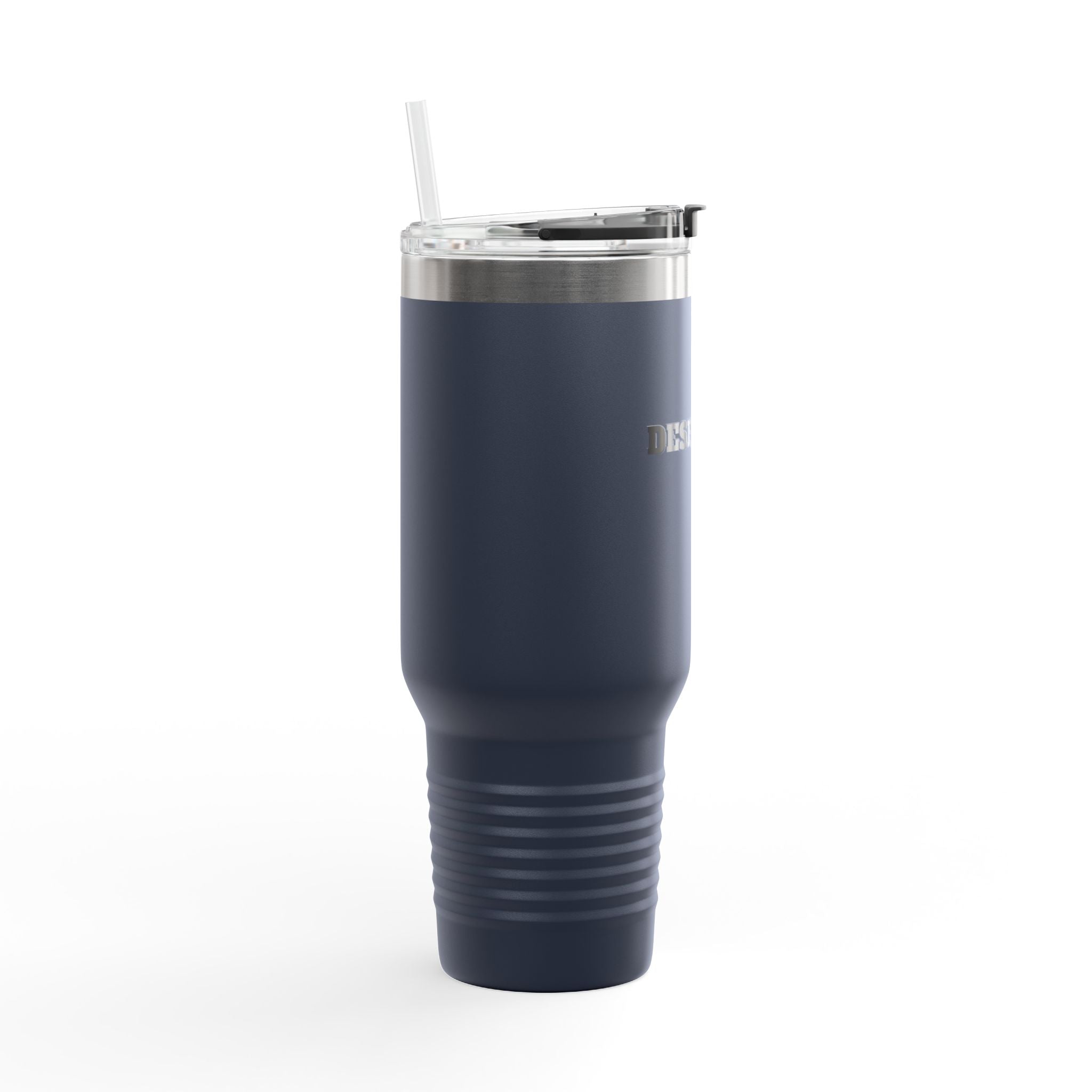 40oz Insulated Travel Mug — Durable Stainless Tumbler with Straw (Desforges)