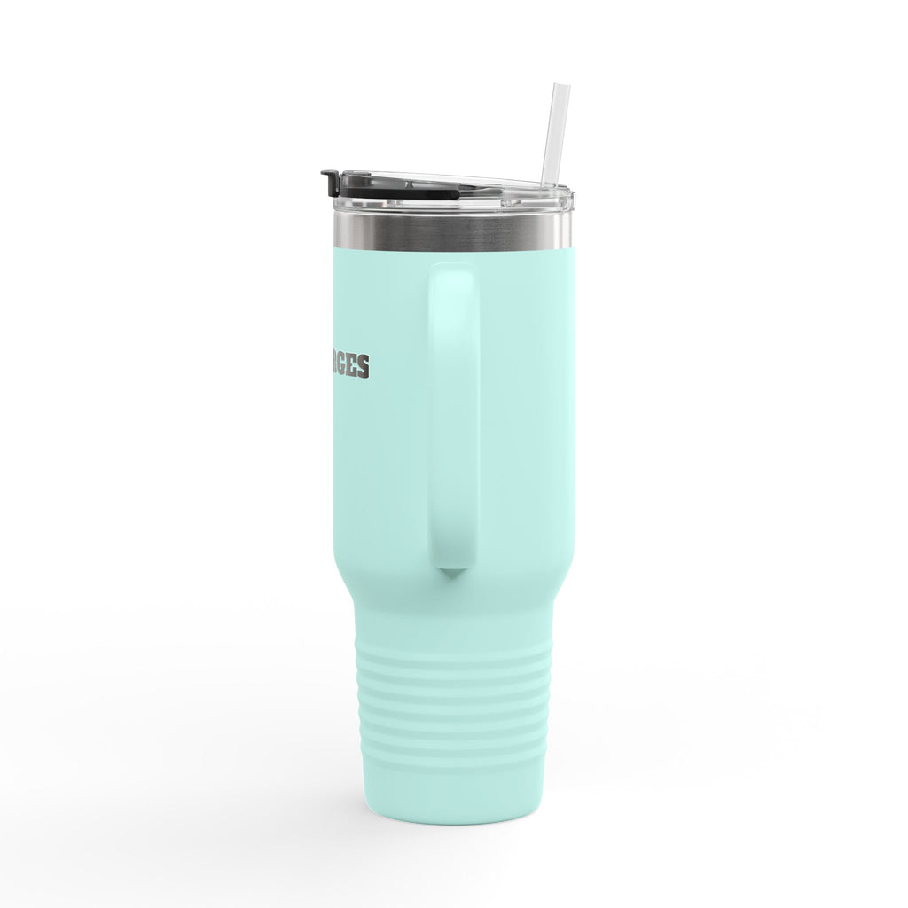 40oz Insulated Travel Mug — Durable Stainless Tumbler with Straw (Desforges)