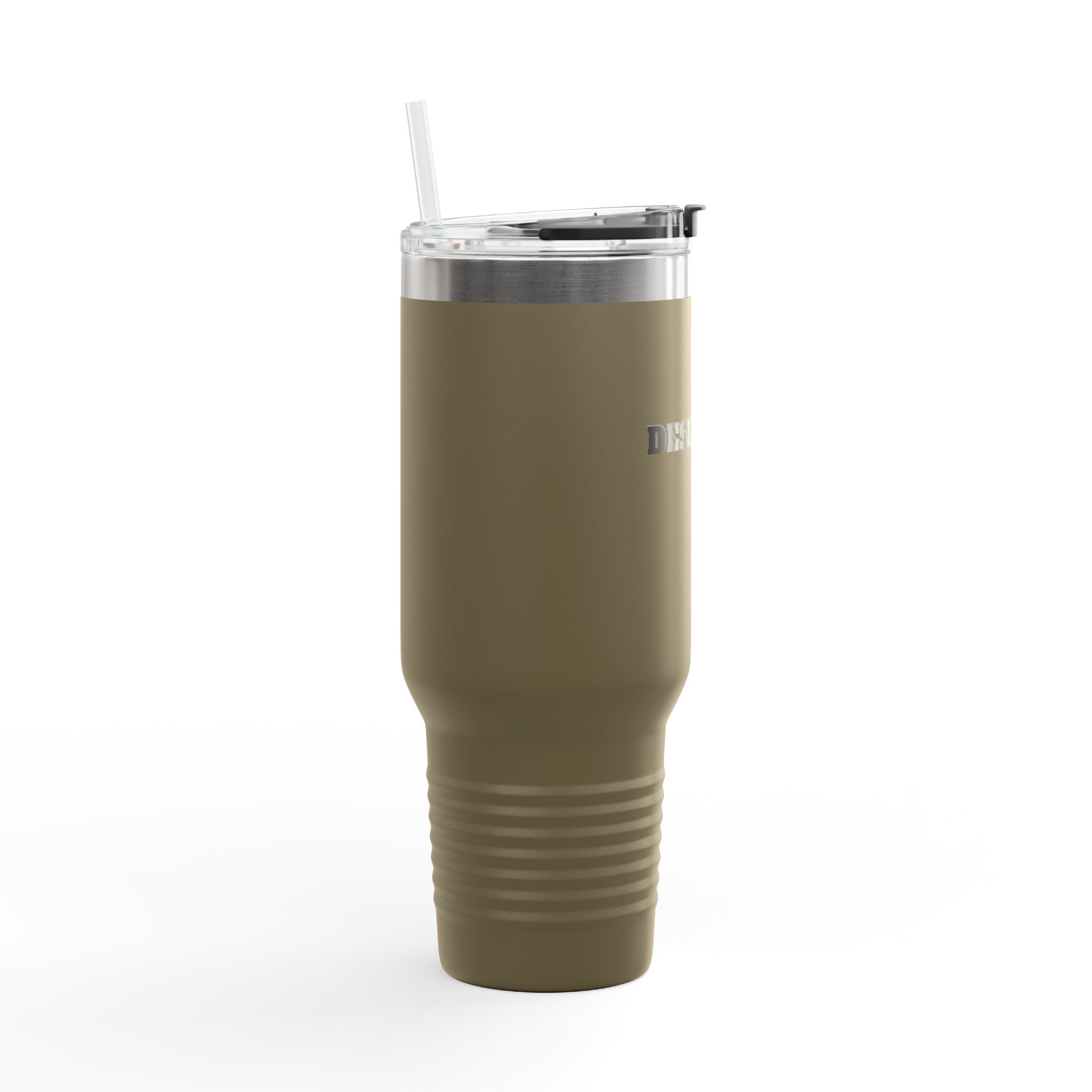 40oz Insulated Travel Mug — Durable Stainless Tumbler with Straw (Desforges)