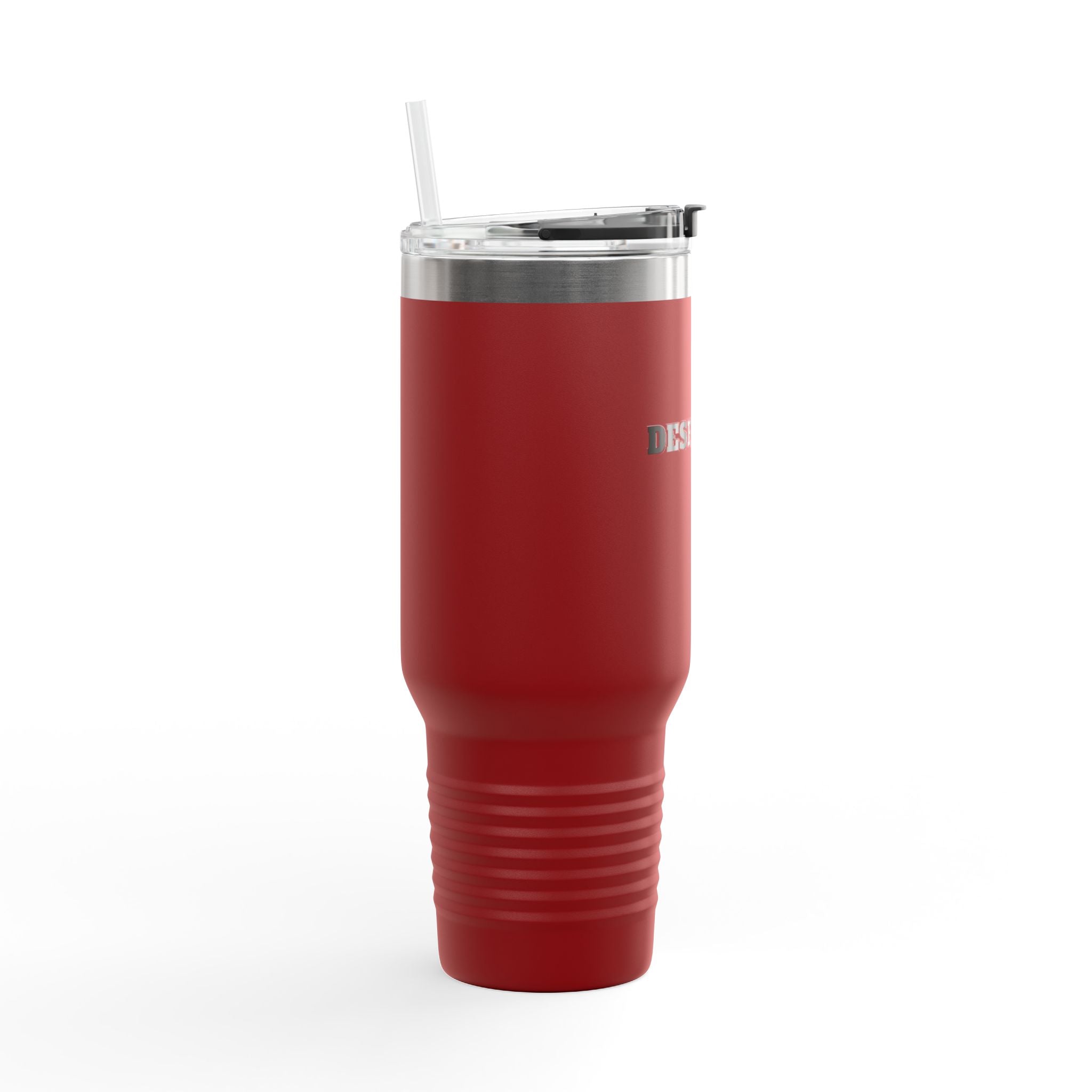 40oz Insulated Travel Mug — Durable Stainless Tumbler with Straw (Desforges)