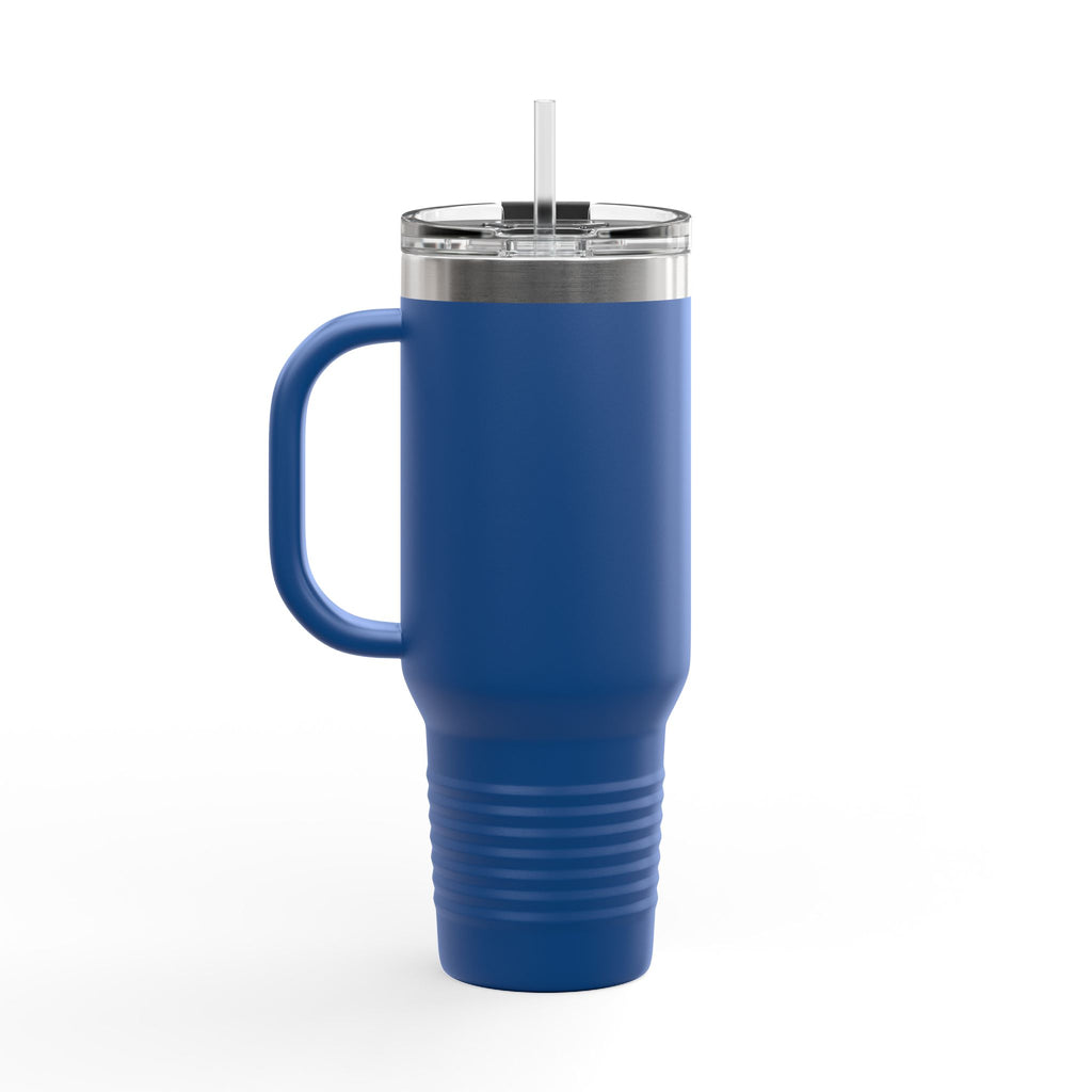 40oz Insulated Travel Mug — Durable Stainless Tumbler with Straw (Desforges)