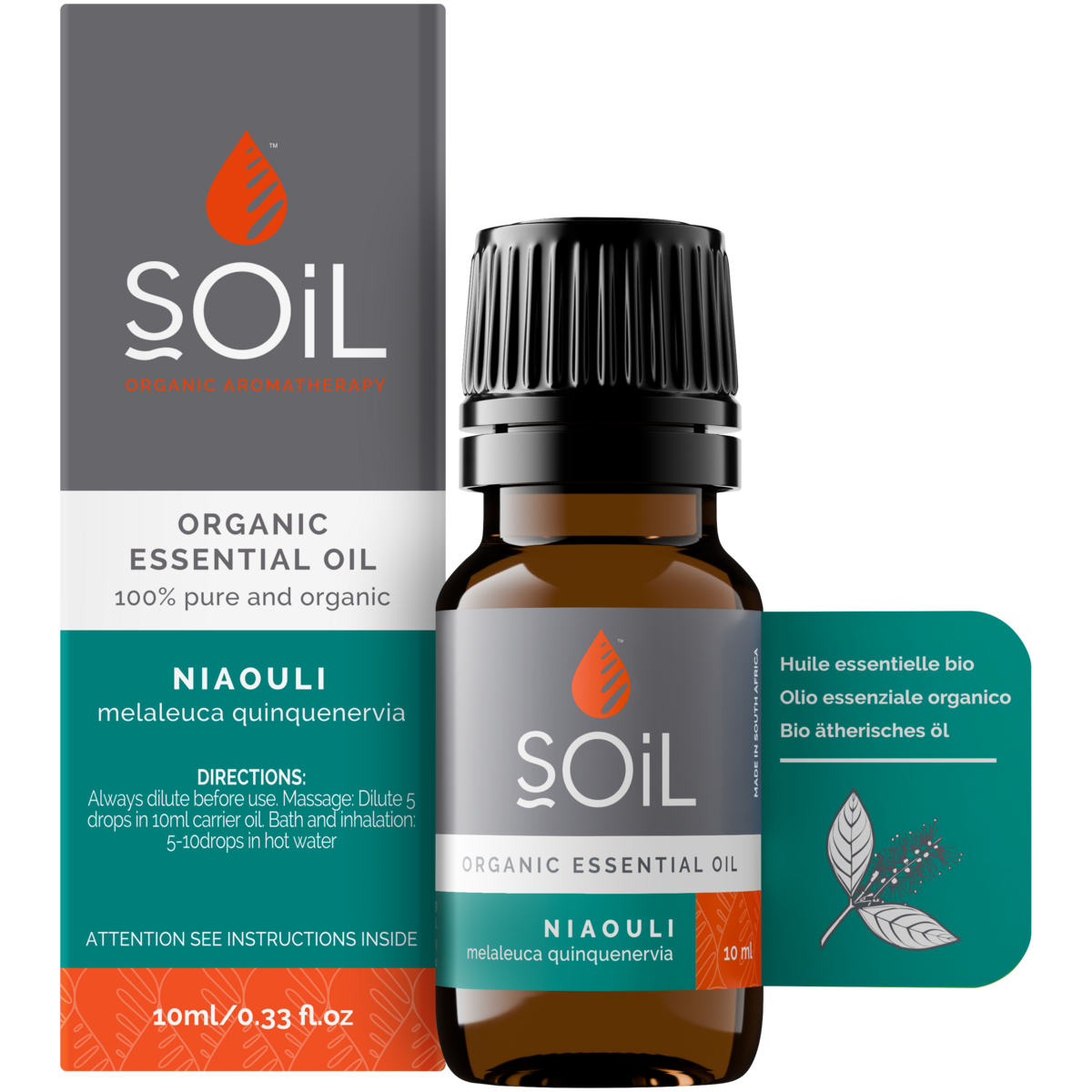 Organic Niaouli Essential Oil (Melaleuca QuinQuenervia) 10ml