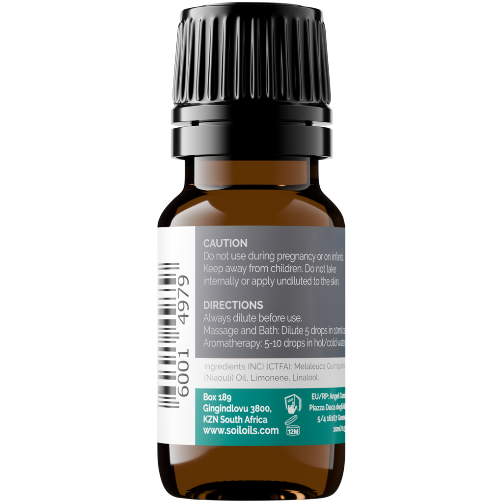 Organic Niaouli Essential Oil (Melaleuca QuinQuenervia) 10ml