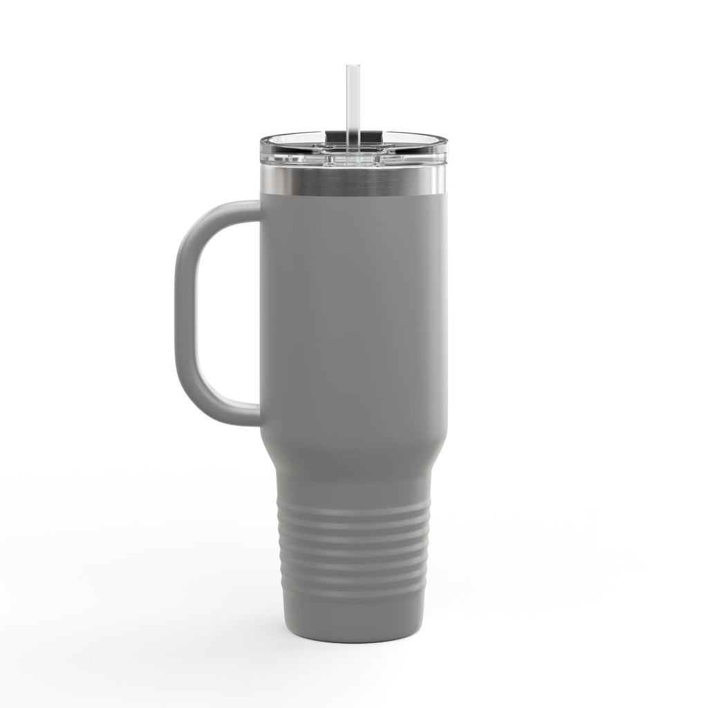 40oz Insulated Travel Mug — Durable Stainless Tumbler with Straw (Desforges)