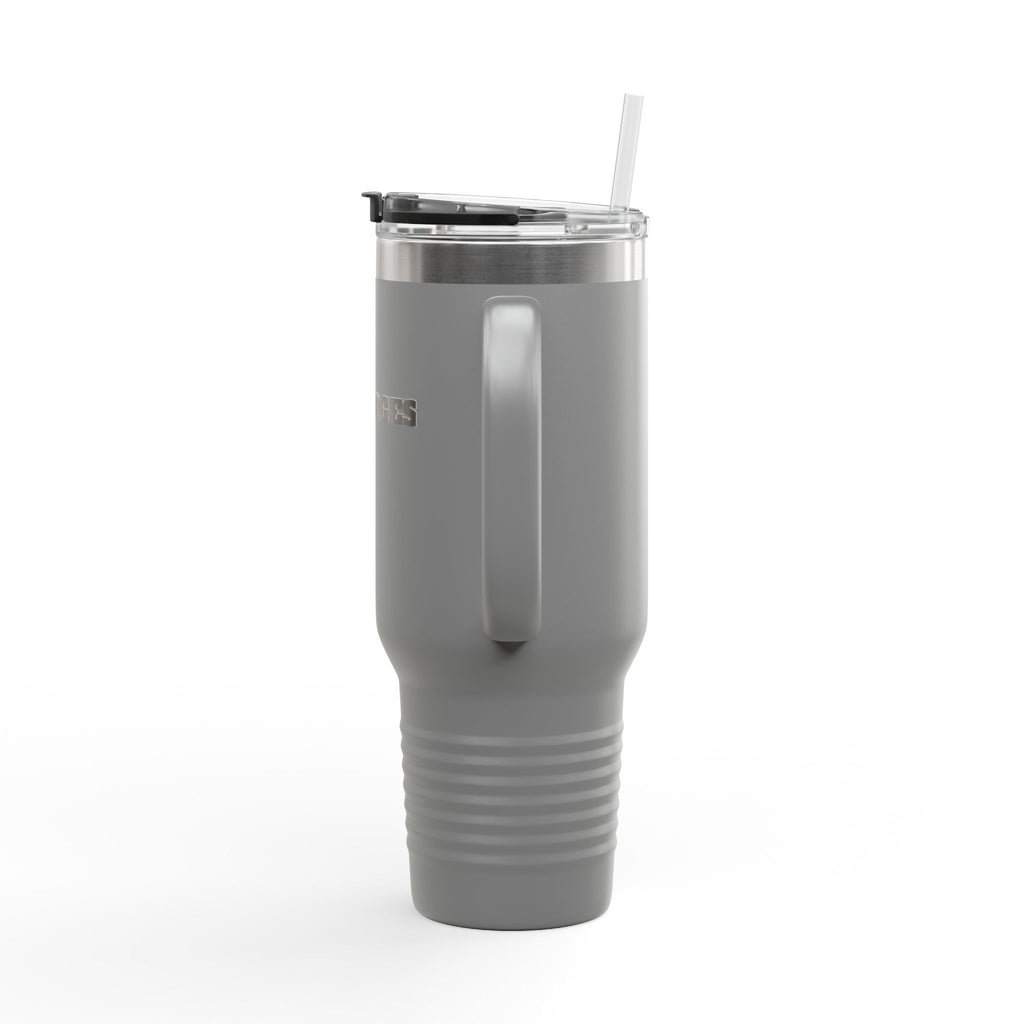 40oz Insulated Travel Mug — Durable Stainless Tumbler with Straw (Desforges)