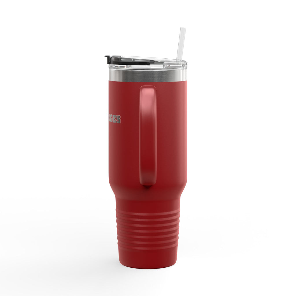 40oz Insulated Travel Mug — Durable Stainless Tumbler with Straw (Desforges)