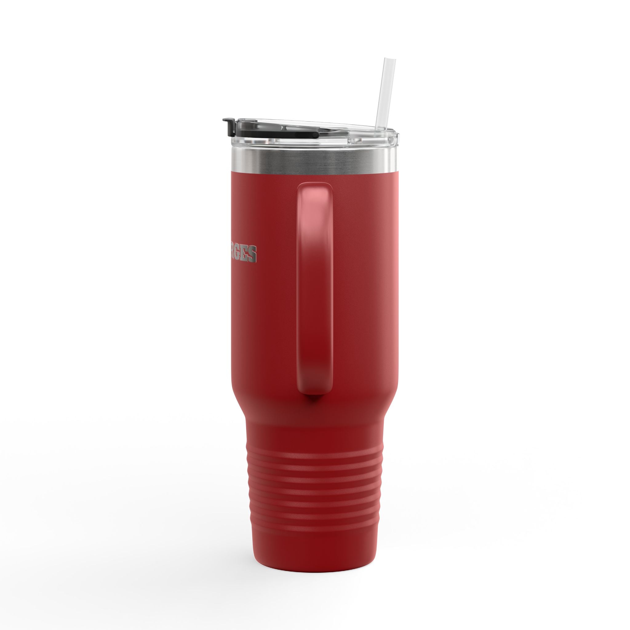40oz Insulated Travel Mug — Durable Stainless Tumbler with Straw (Desforges)